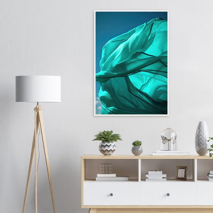 Blue Dance, Poster mit Holzrahmen - Stiers Beste