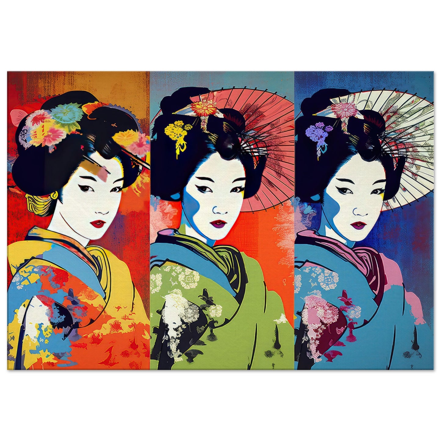 Farbenfrohe Geisha - Stiersbeste