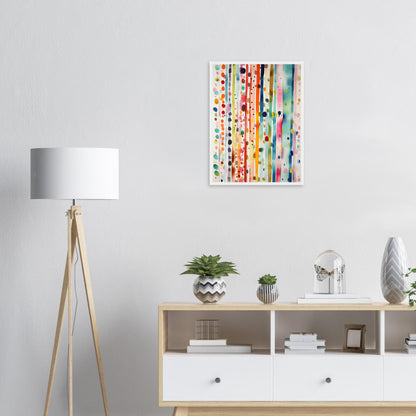 Farbig Gut, Poster mit Holzrahmen - Stiers Beste