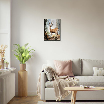Echos der Natur, Poster mit Alurahmen - Stiersbeste