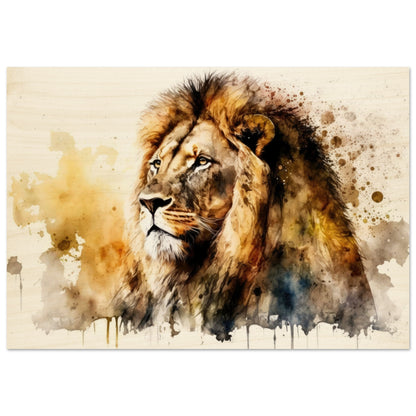 Blick in die Savane, Holzdruck - Stiersbeste