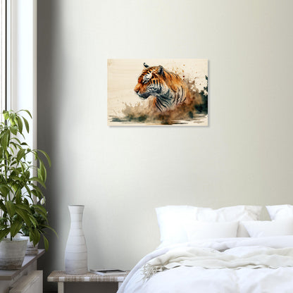 Faszination des Tigers, Holzdruck - Stiersbeste