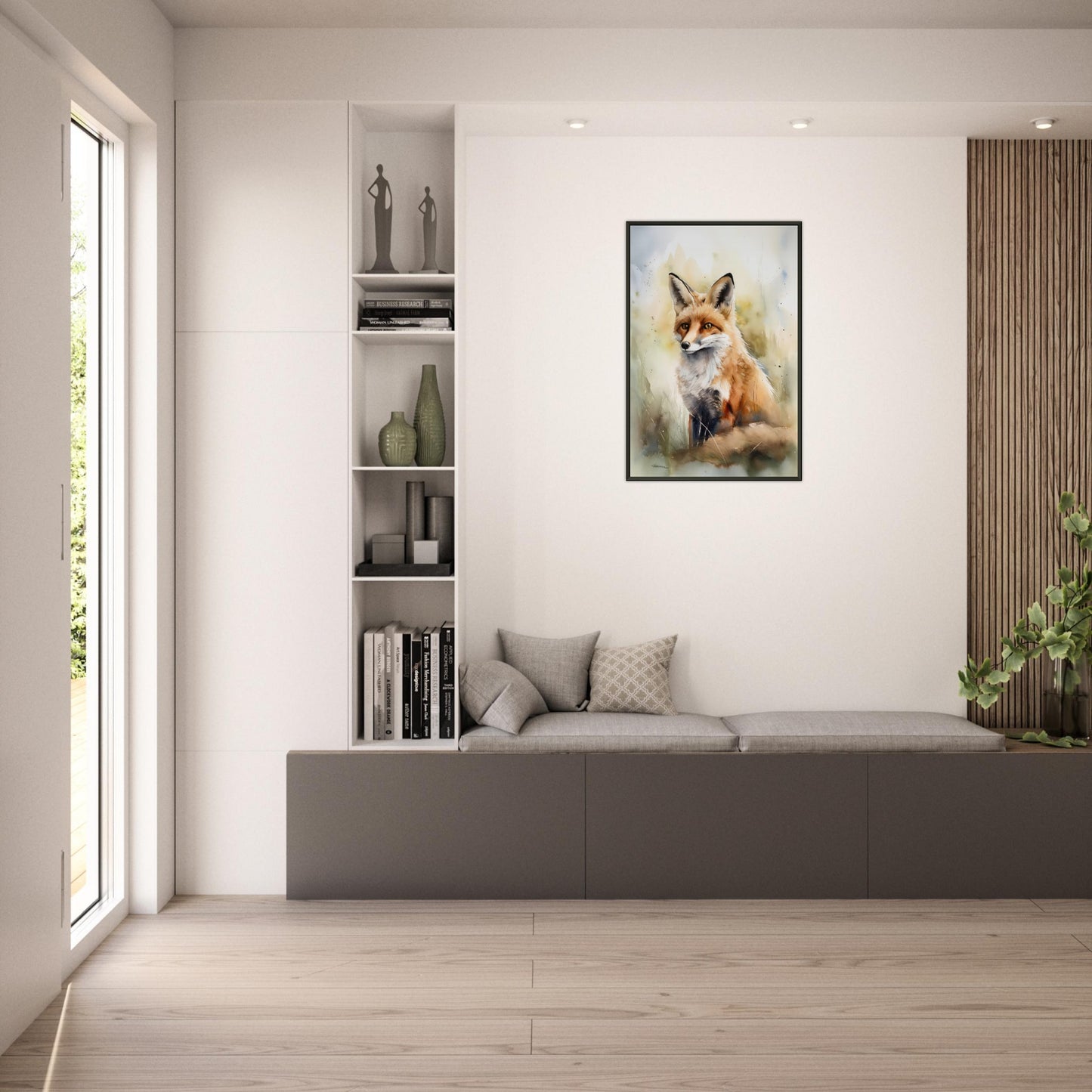 Die Wildnis im Blick, Poster mit Alurahmen - Stiersbeste