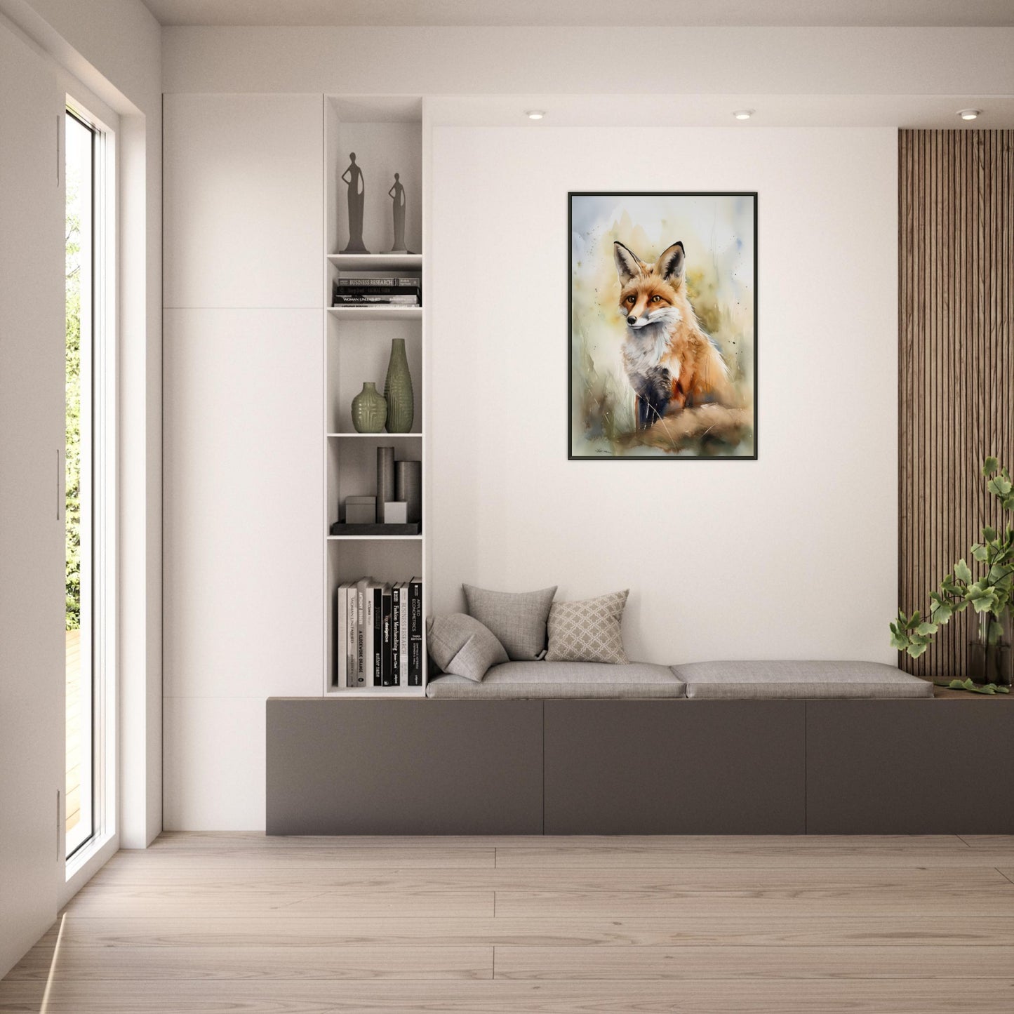Die Wildnis im Blick, Poster mit Alurahmen - Stiersbeste