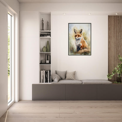 Die Wildnis im Blick, Poster mit Alurahmen - Stiersbeste