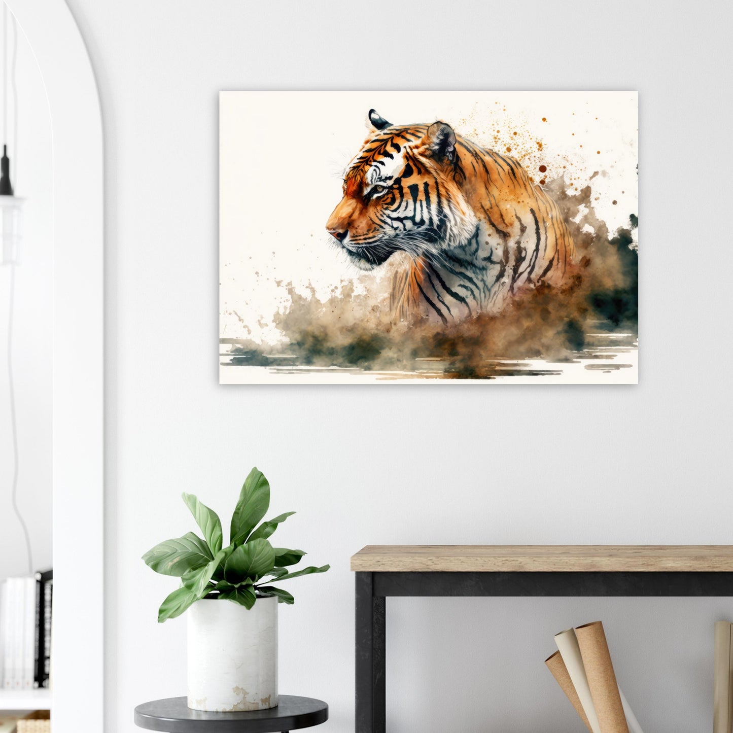 Faszination des Tigers, Aluminiumdruck - Stiersbeste