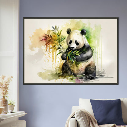 Panda Paradies, Poster mit Alurahmen - Stiersbeste