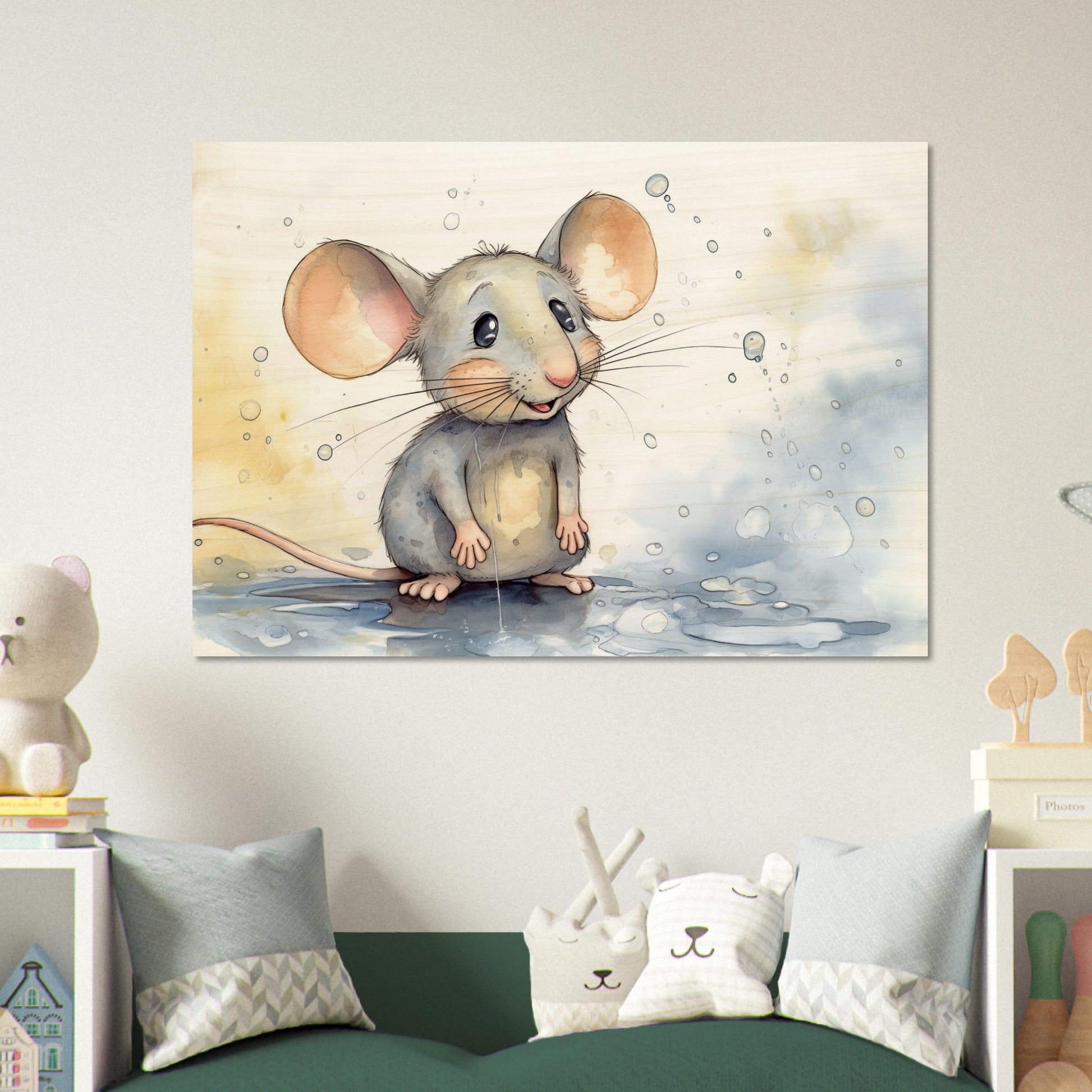 Happy Mouse, Holzdruck - Stiersbeste