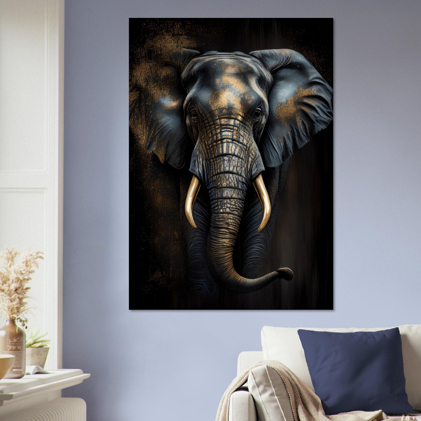 Der glanzvolle Elefant, Aluminiumdruck - Stiersbeste