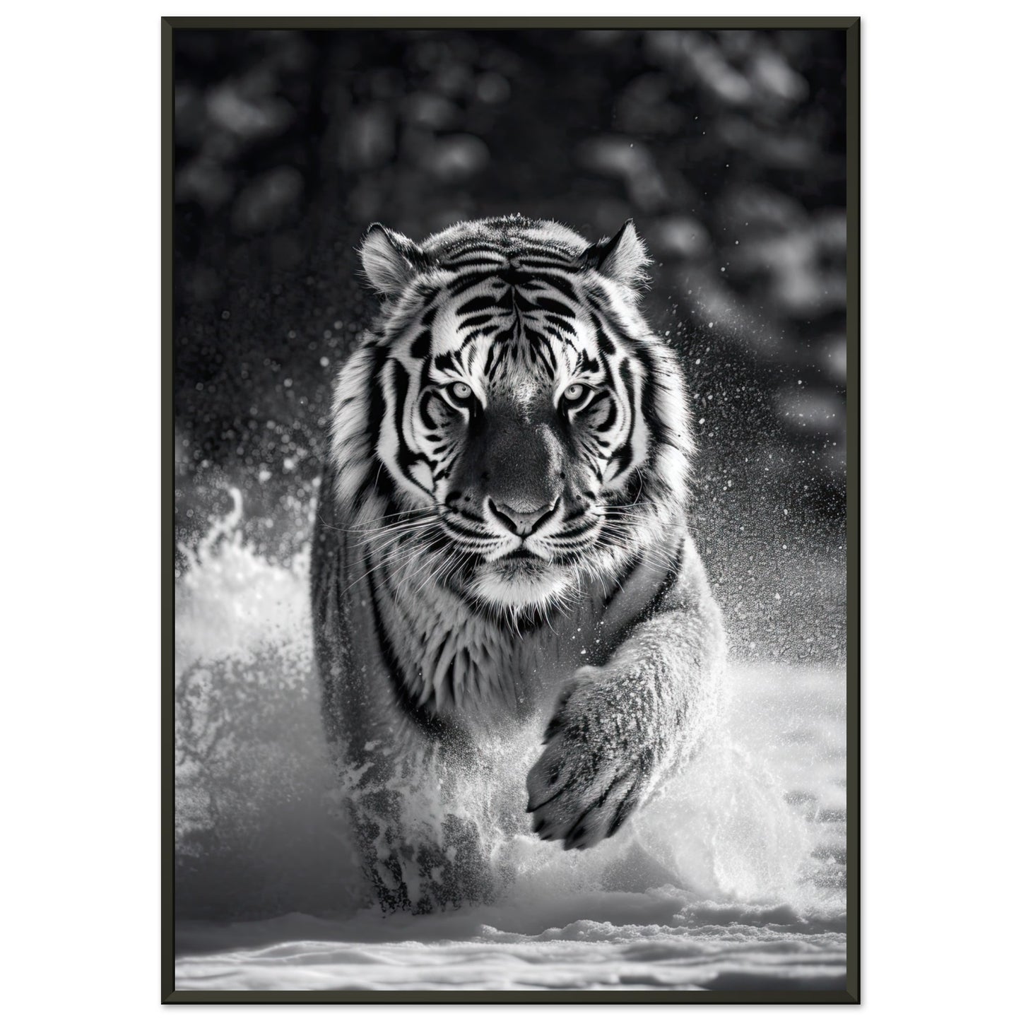 Eisige Wildnis, Poster mit Alurahmen - Stiersbeste