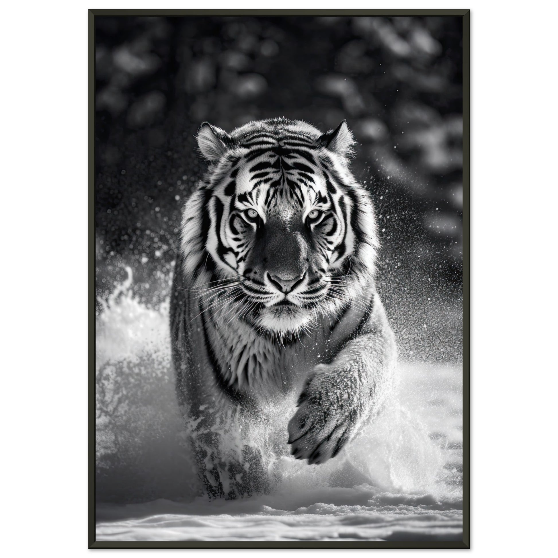 Eisige Wildnis, Poster mit Alurahmen - Stiersbeste