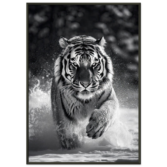 Eisige Wildnis, Poster mit Alurahmen - Stiersbeste