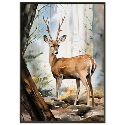 Echos der Natur, Poster mit Alurahmen - Stiersbeste