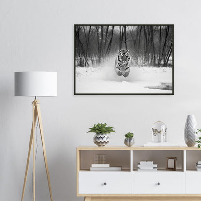 Die Jagd, Poster mit Alurahmen - Stiersbeste