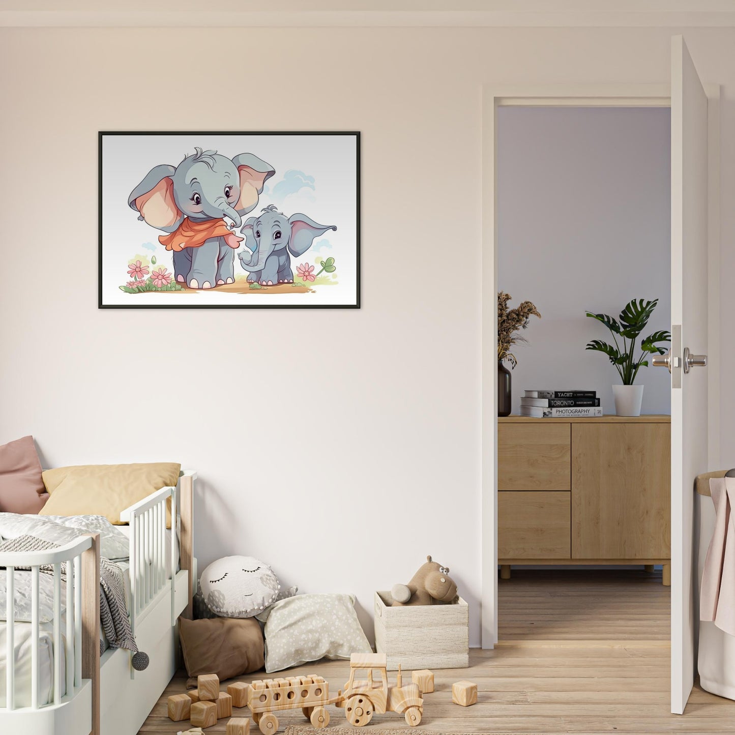 Elephant Cutie, Poster mit Alurahmen - Stiersbeste