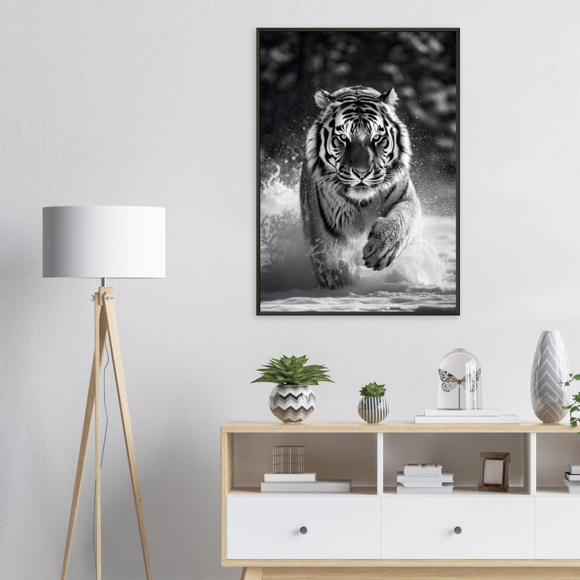 Eisige Wildnis, Poster mit Alurahmen - Stiersbeste