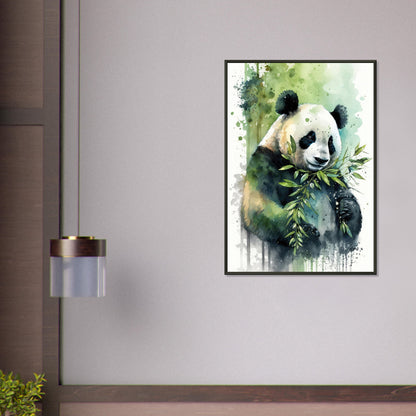 Bambus Umarmung, Poster mit Alurahmen - Stiersbeste