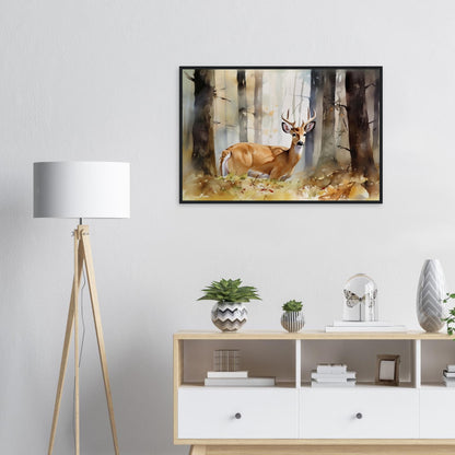 Natürliche Anmut, Poster mit Holzrahmen - Stiersbeste