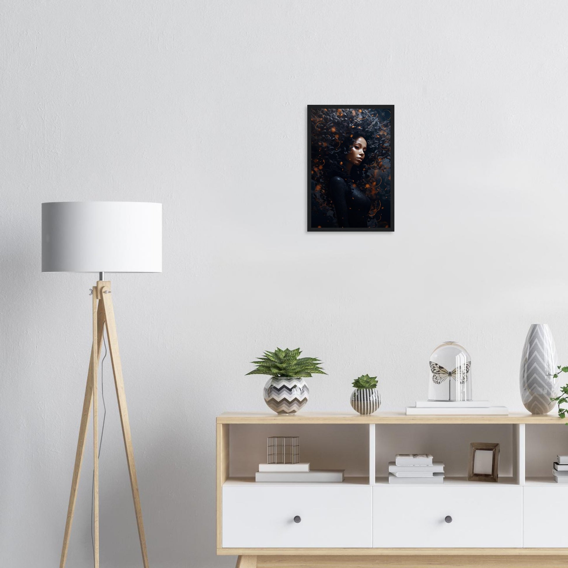 Golden Dark, Poster mit Holzrahmen - Stiers Beste