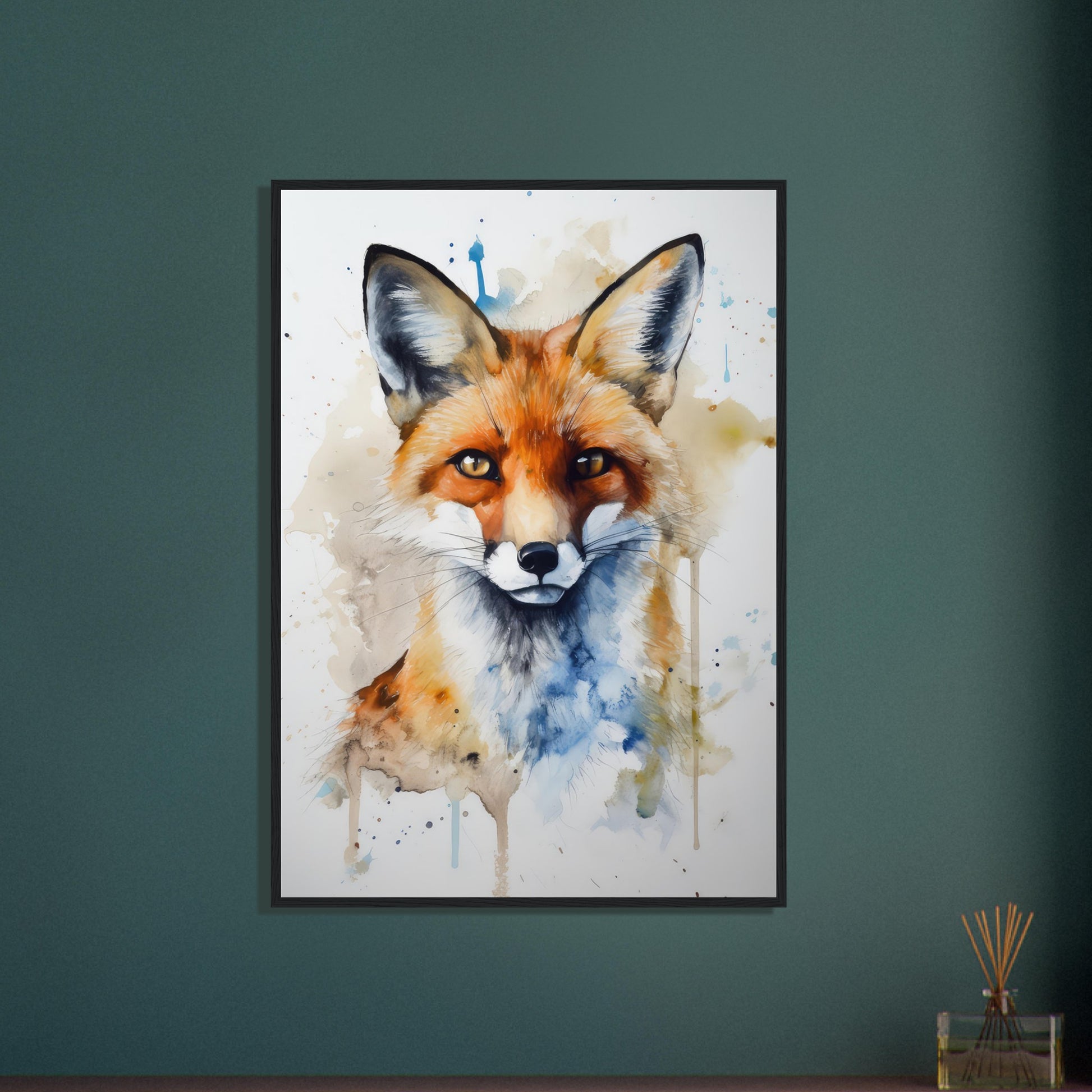 Fuchstraum, Poster mit Holzrahmen - Stiersbeste
