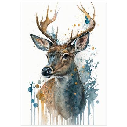 Lebendige Wildvisionen, Aluminiumdruck - Stiersbeste