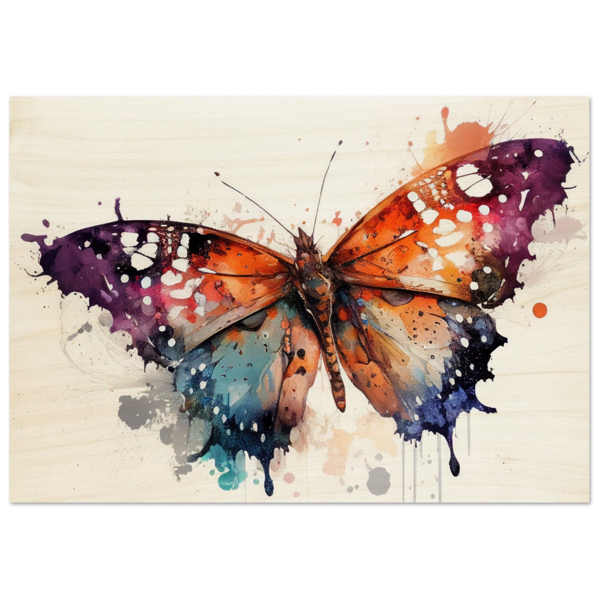 Wings of Color, Holzdruck - Stiersbeste