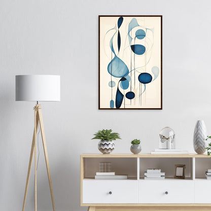 Blue Tear, Poster mit Holzrahmen - Stiers Beste