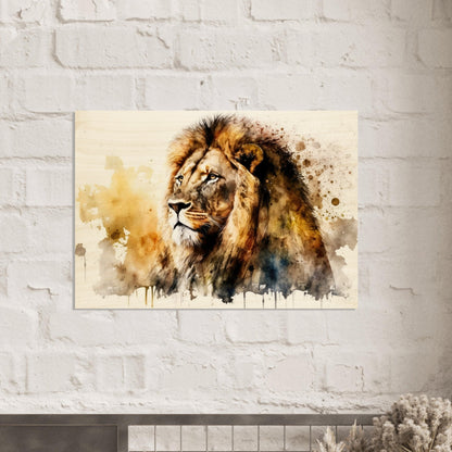 Blick in die Savane, Holzdruck - Stiersbeste