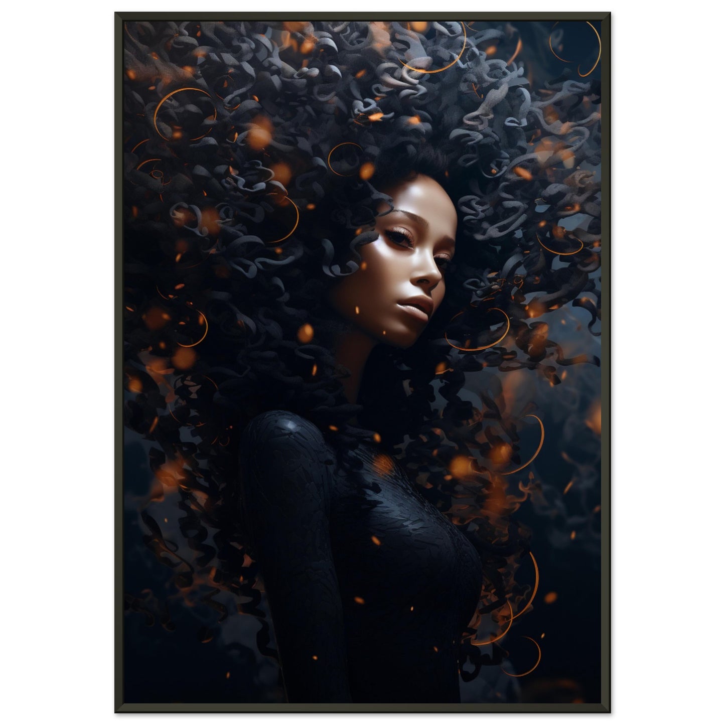 Golden Dark, Poster mit Alurahmen - Stiers Beste