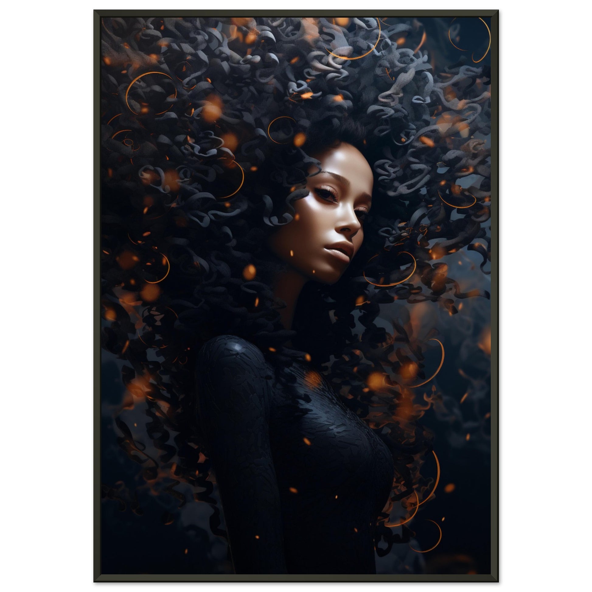 Golden Dark, Poster mit Alurahmen - Stiers Beste
