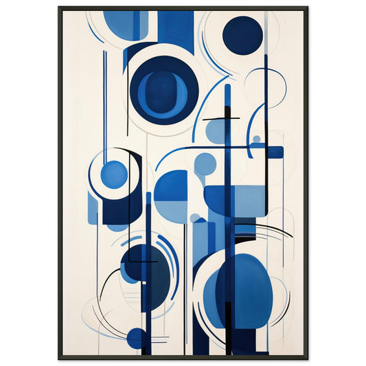 Blaue Harmonie, Poster mit Alurahmen - Stiers Beste