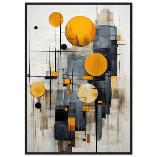 Golden Bubble, Poster mit Holzrahmen - Stiers Beste