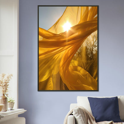 Yellow Dance, Poster mit Alurahmen - Stiers Beste