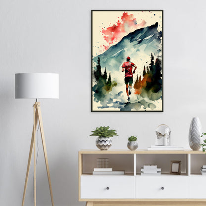 Nature Run, Poster mit Alurahmen - Stiersbeste