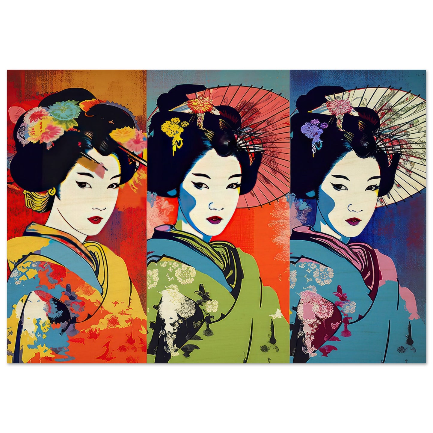 Farbenfrohe Geisha - Stiersbeste