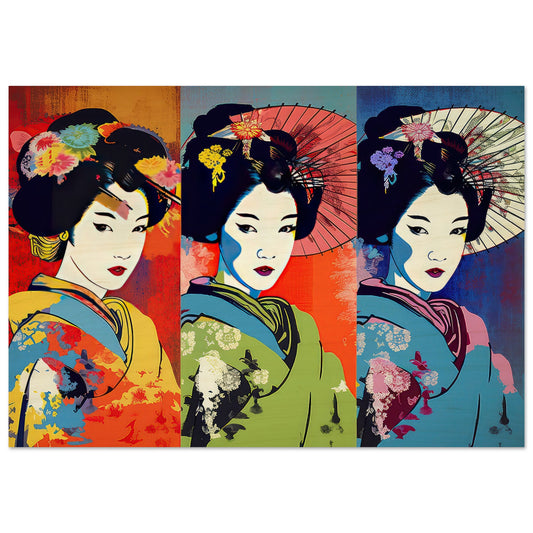 Farbenfrohe Geisha - Stiersbeste