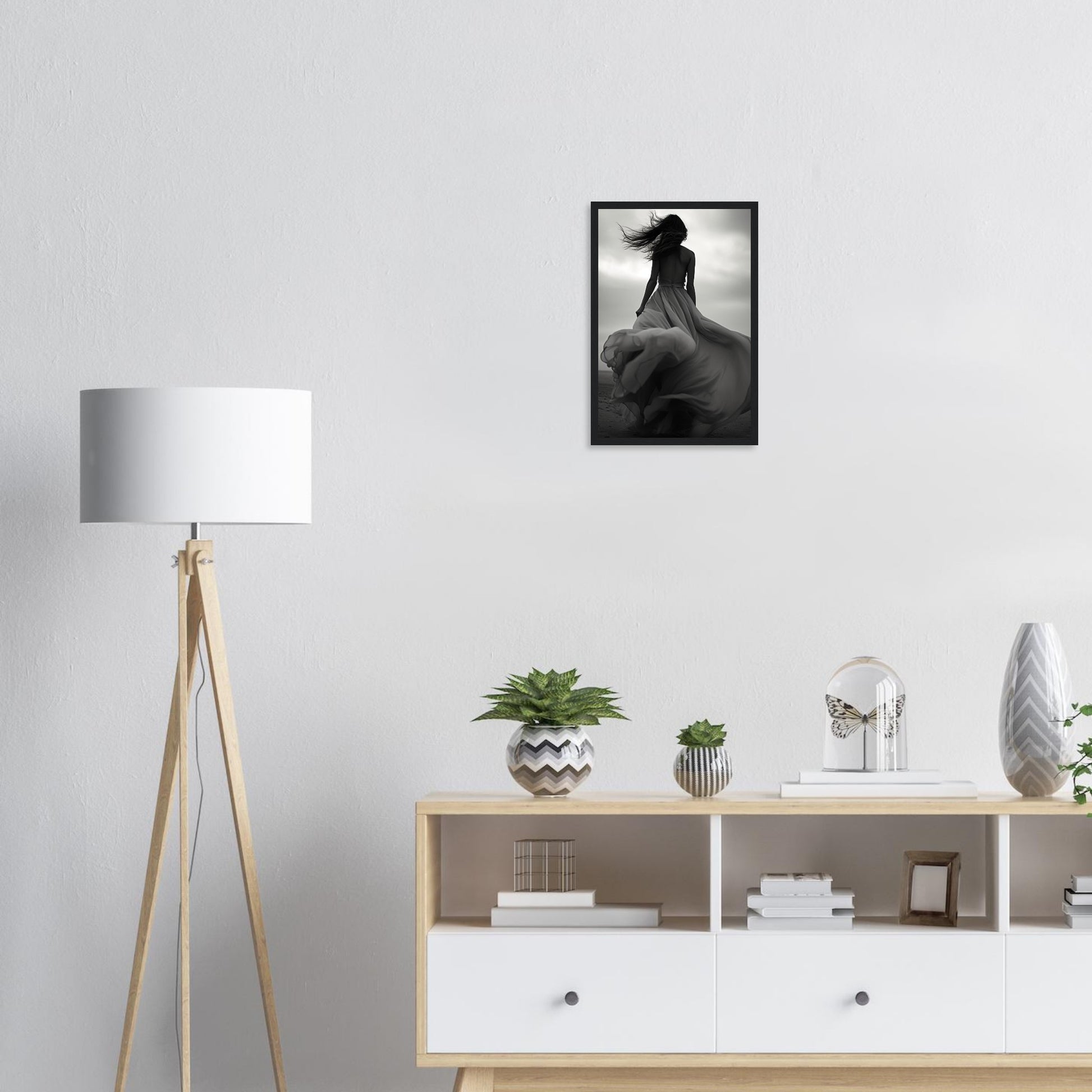 Verträumte Wege, Poster mit Holzrahmen - Stiers Beste