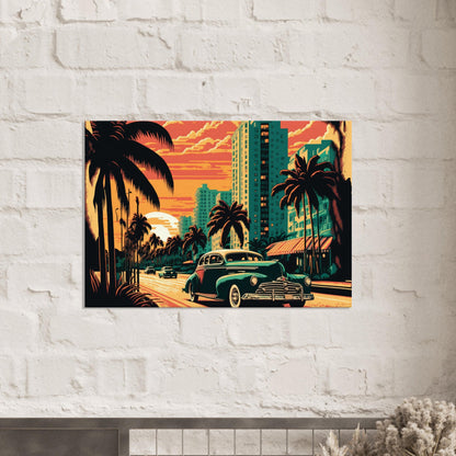 Retro Miami, Leinwanddruck - Stiersbeste