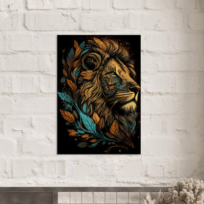 Leaf Lion, Leinwanddruck - Stiersbeste