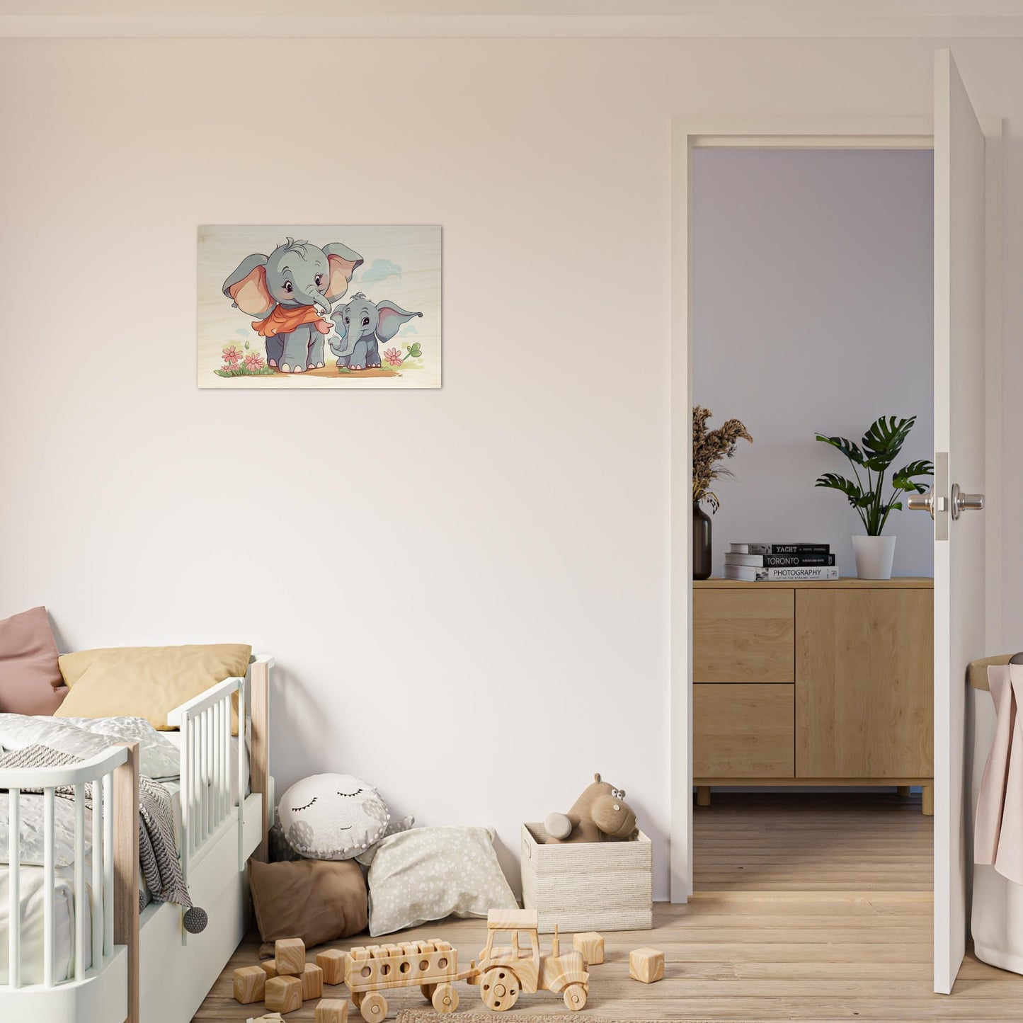 Elephant Cutie, Holzdruck - Stiersbeste