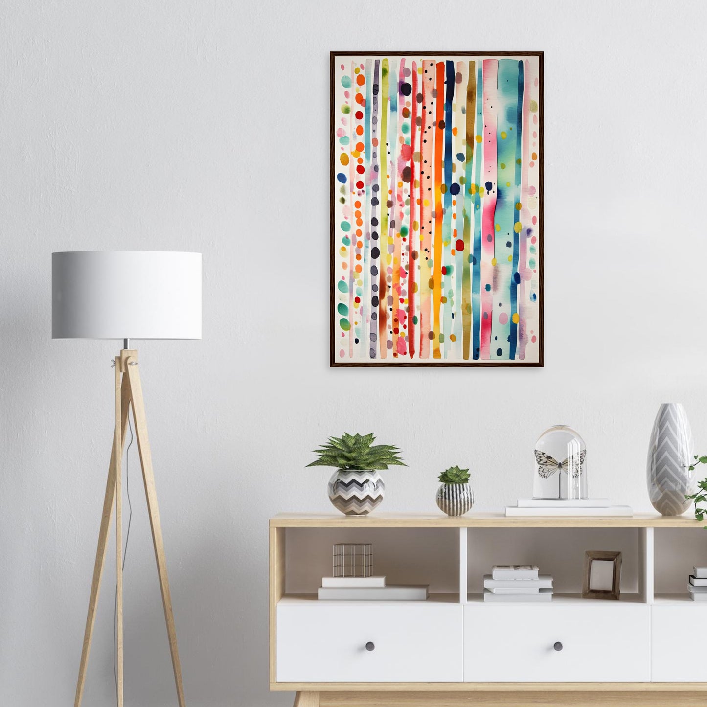 Farbig Gut, Poster mit Holzrahmen - Stiers Beste