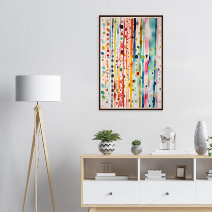 Farbig Gut, Poster mit Holzrahmen - Stiers Beste
