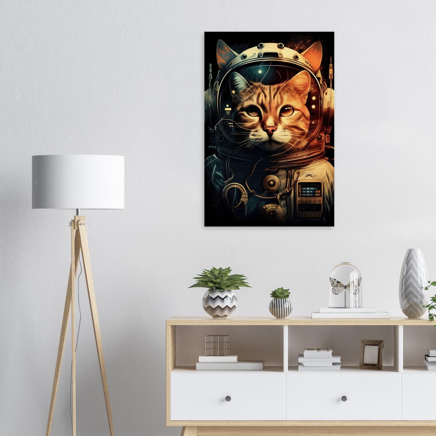 Space Cat, Holzdruck - Stiersbeste