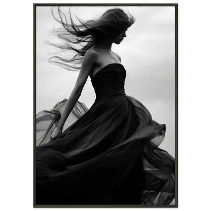 Eleganz im Wind, Poster mit Alurahmen - Stiers Beste