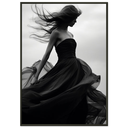 Eleganz im Wind, Poster mit Alurahmen - Stiers Beste