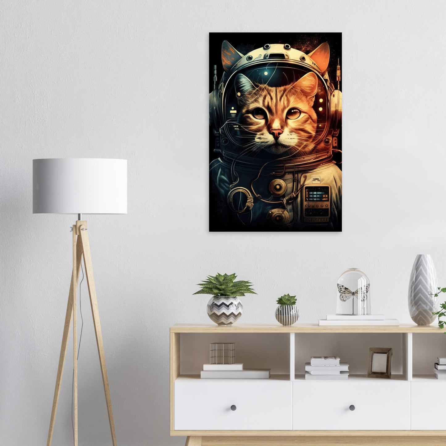 Space Cat, Aluminiumdruck - Stiersbeste