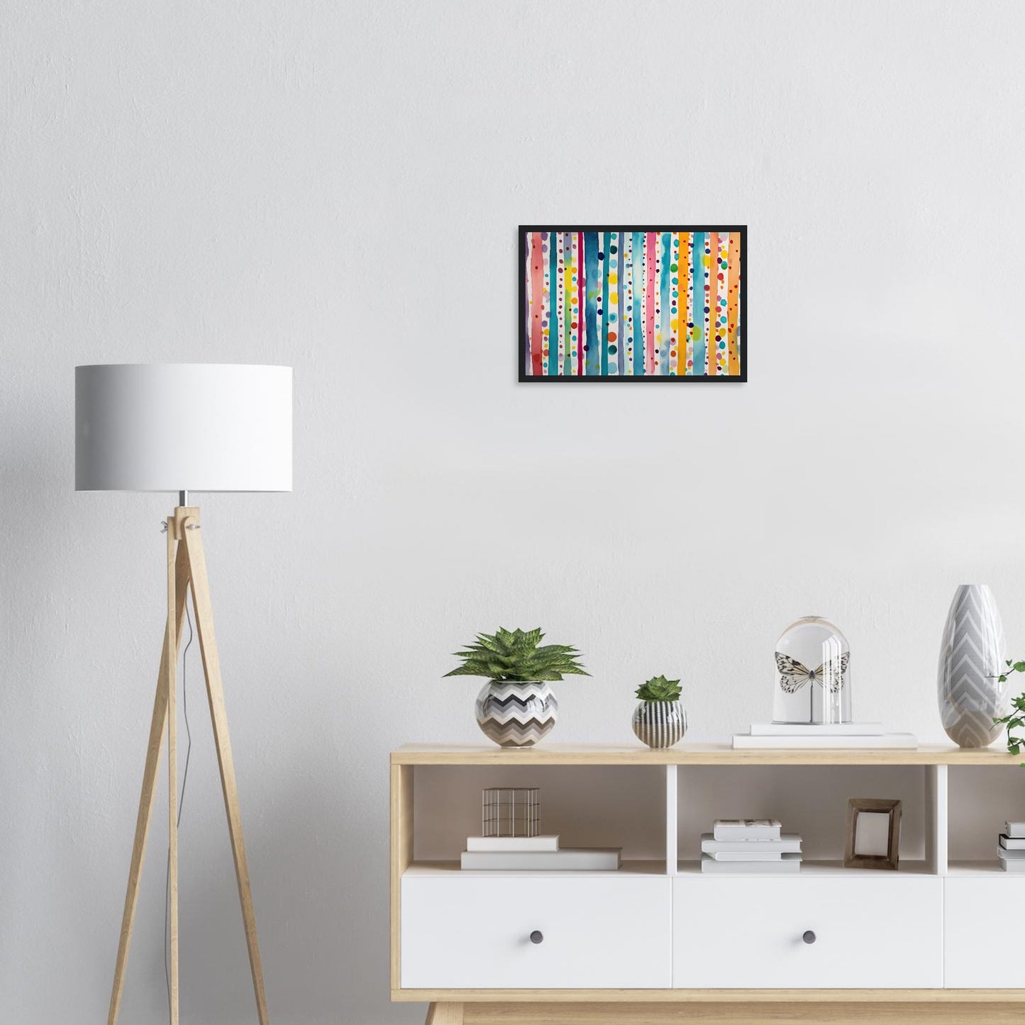 Farbwand, Poster mit Holzrahmen - Stiers Beste