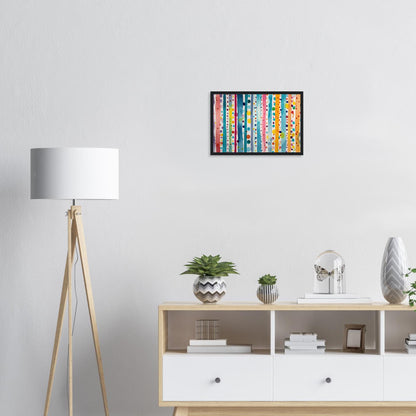 Farbwand, Poster mit Holzrahmen - Stiers Beste