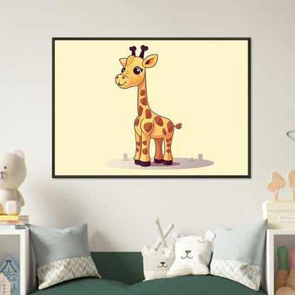 Die Giraffe, Poster mit Alurahmen - Stiersbeste