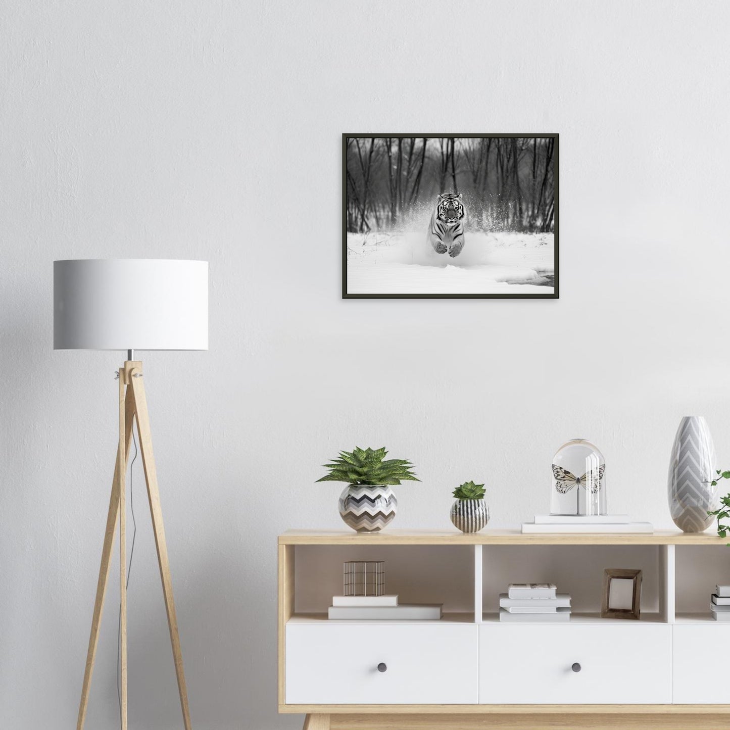 Die Jagd, Poster mit Alurahmen - Stiersbeste